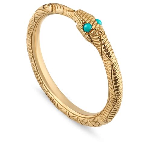 gucci ring snake gold|Gucci snake ring men.